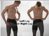 Fits left or right leg
